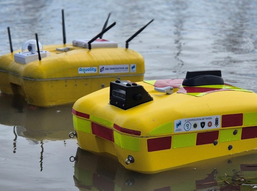 AqualityONE Scout with search and rescue features in front of AqualityONE Operator